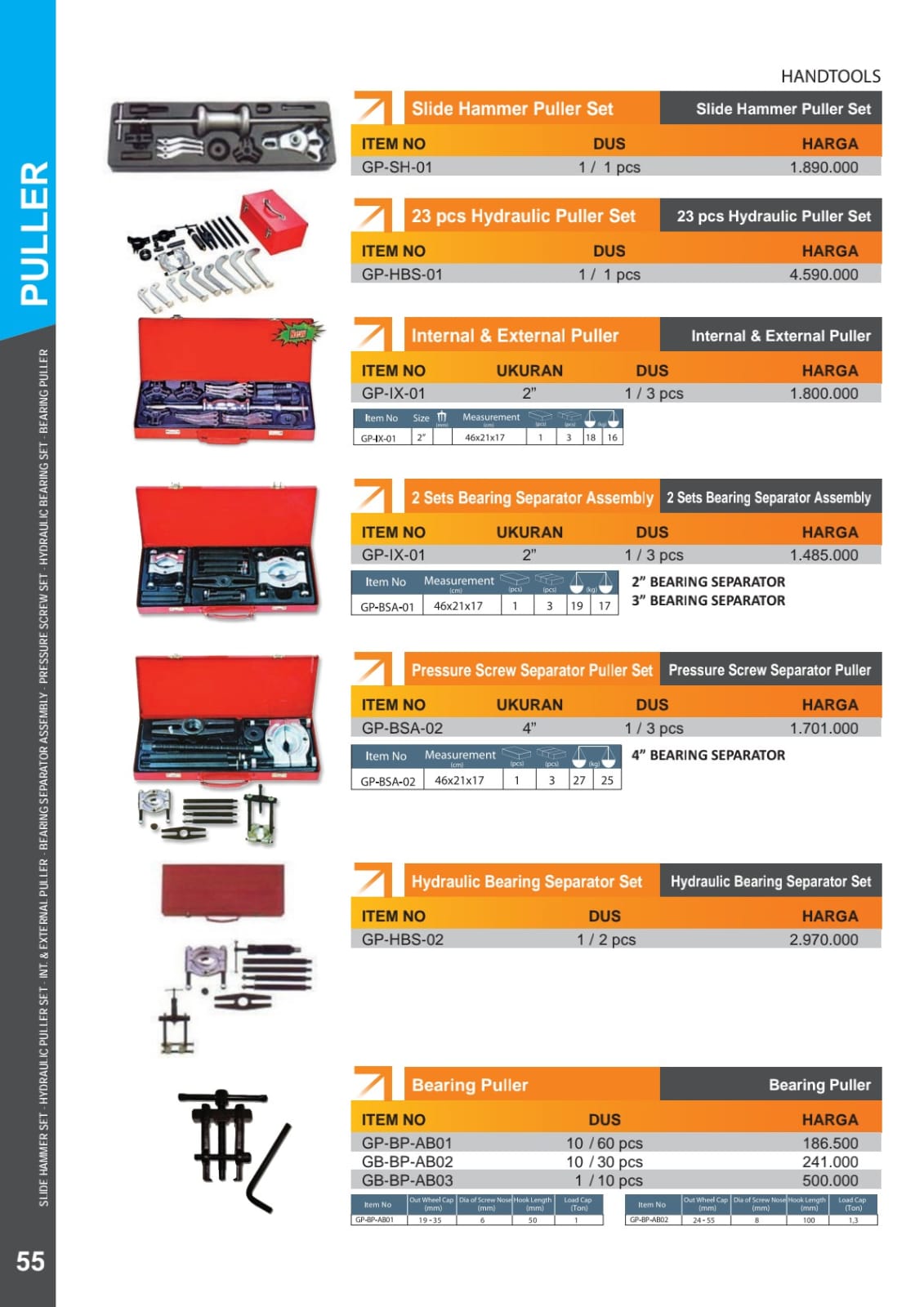 IWT TRACKER KAKI 3 3",4",6",8",10",12"16"20" DAN 28" - Gambar 2