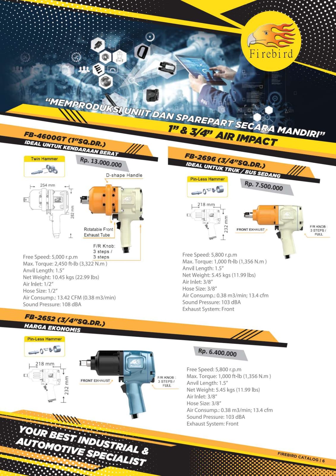 AIR IMPACT 1" FIRE BIRD  - Gambar 10